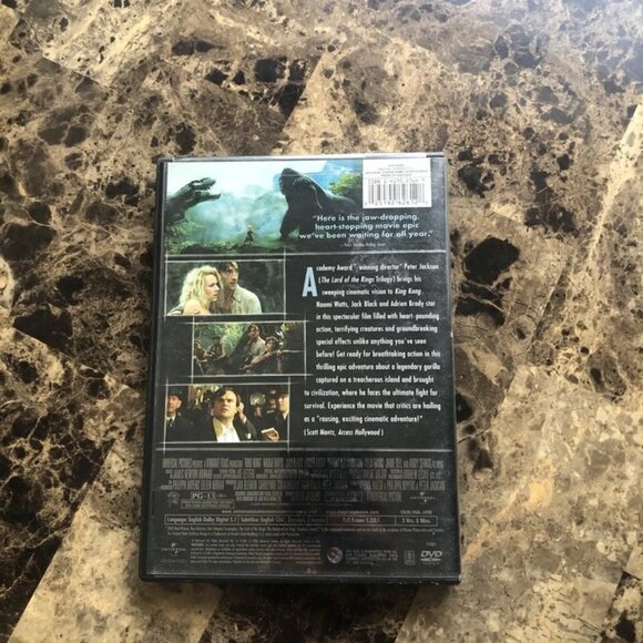 King Kong (DVD, 2006) Universal Full Screen Naomi Watts Jack Black Adrian Brody - Picture 2 of 8